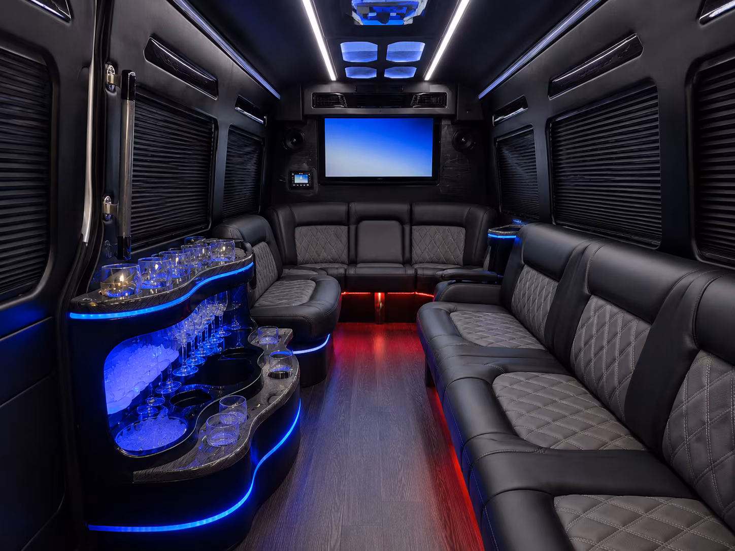 airport transfer buses for st louis wedding guests flying in