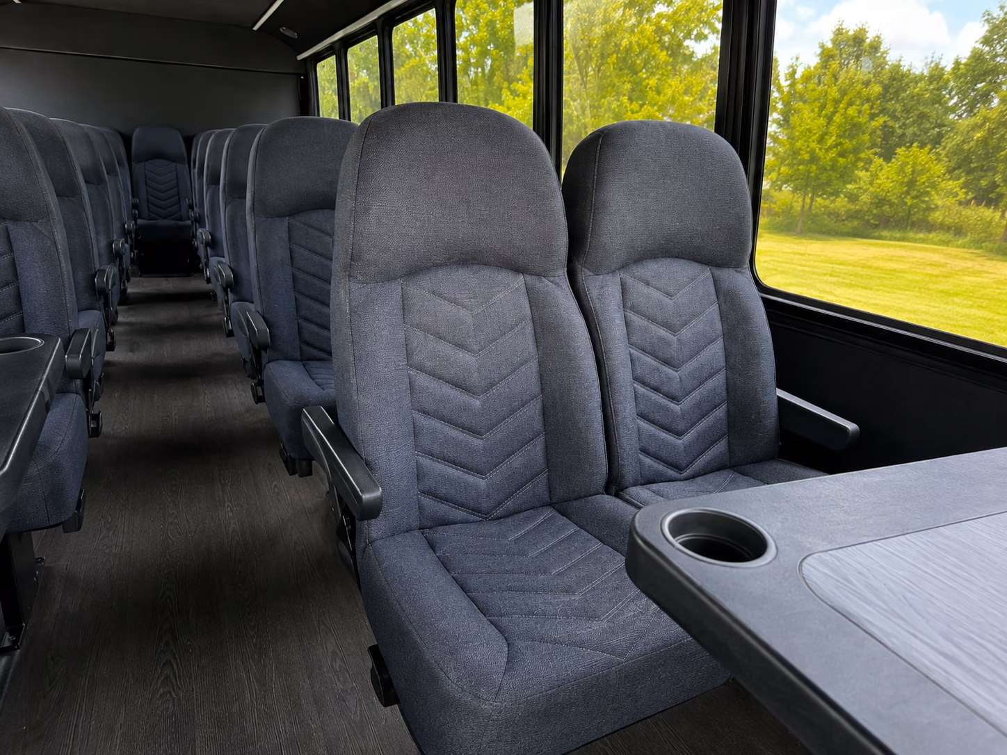 st louis 18 passenger minibus interior