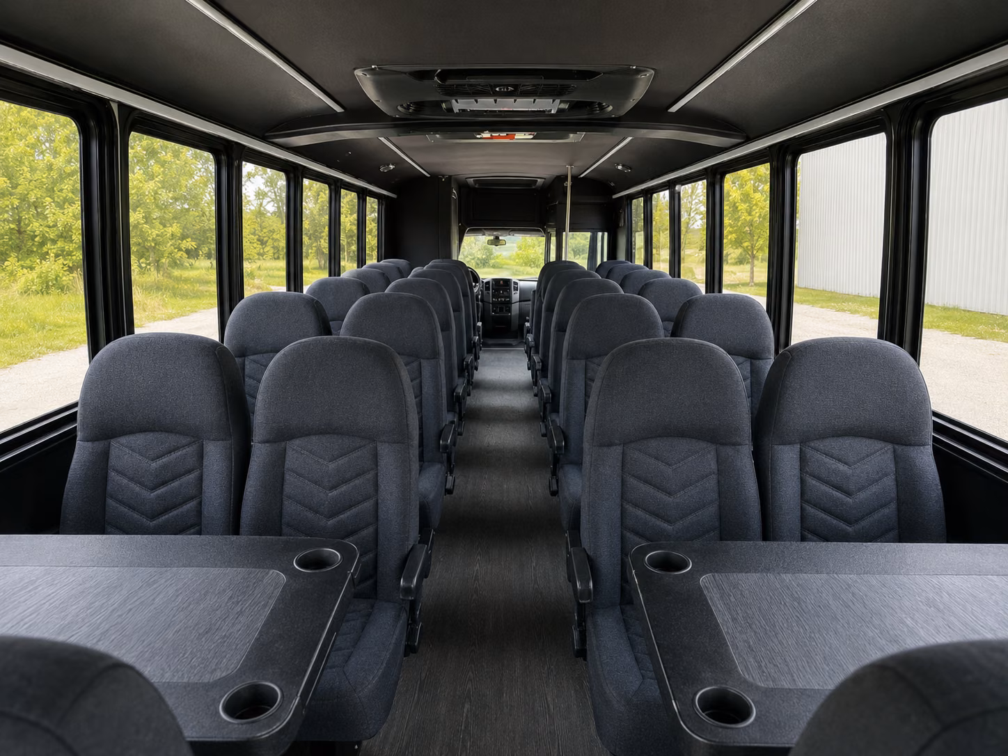 st louis 20 passenger minibus inside
