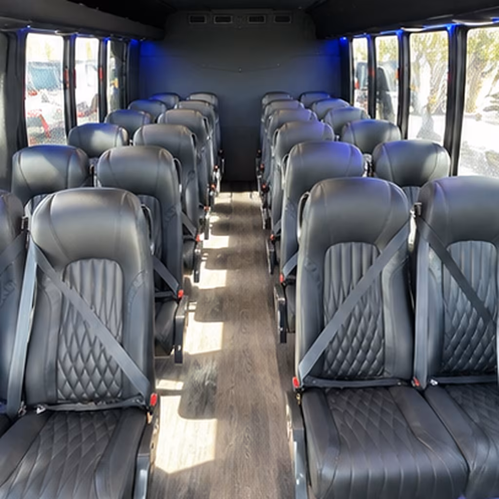 st louis 28 passenger minibus inside