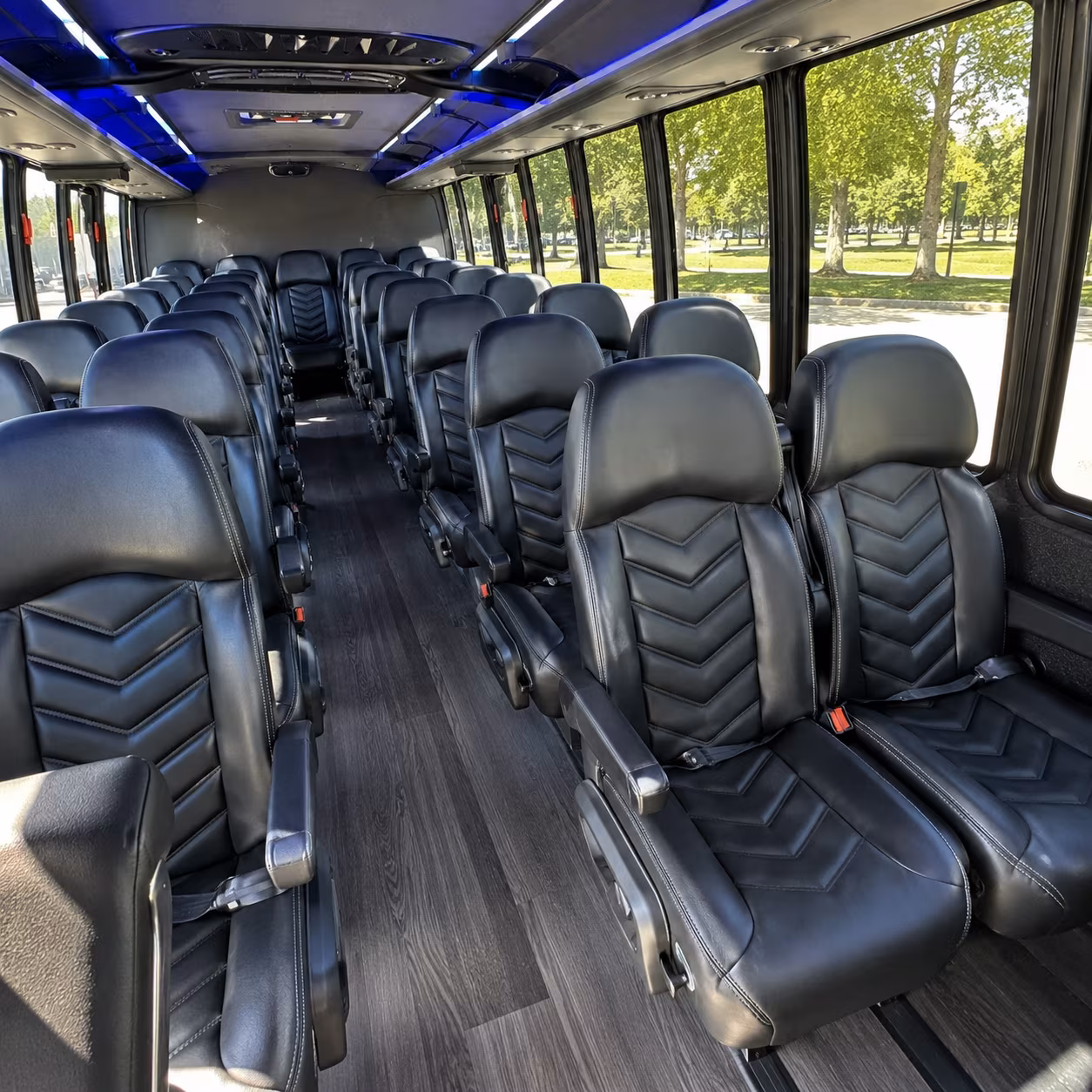 st louis 30 passenger minibus inside