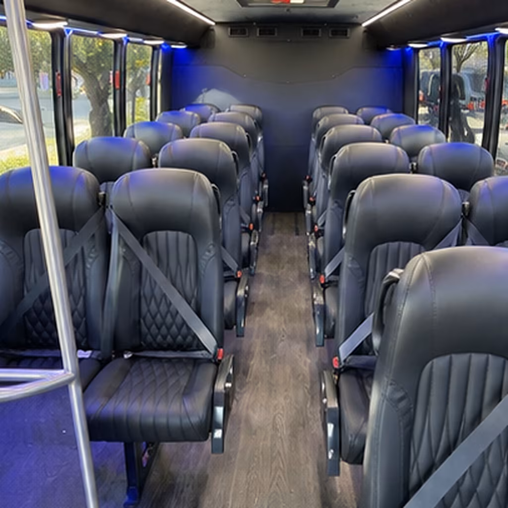 st louis 35 passenger minibus interior